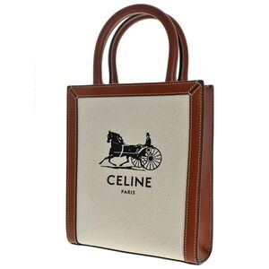 Celine Vertical Canvas Leather